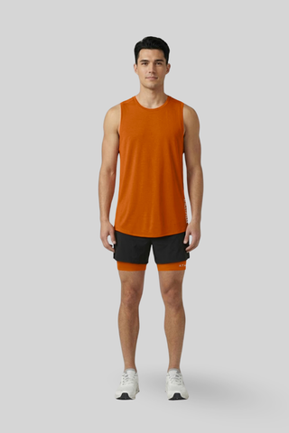 [CORE] Training Shorts 4" - Black/Canyon