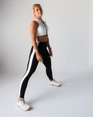 [CORE] Defynt Leggings - Black / White - Leggings - Athletifreak | Athletic & Gym Wear, Athleisure