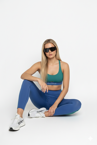 [CORE] Defynt Sportsbra - Azul / Verde
