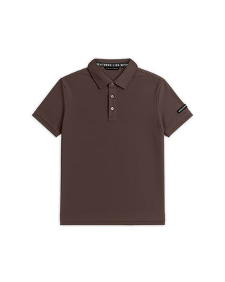 [HYBRID] Tech Polo - Espresso
