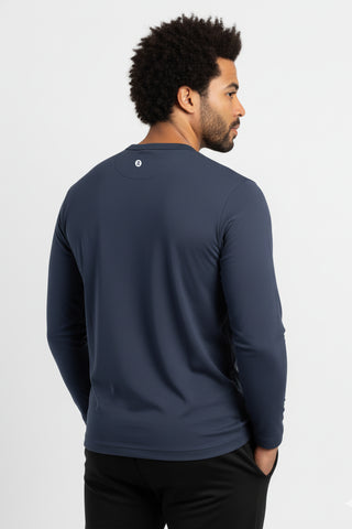 [HYBRID] Henley LS - Midnight