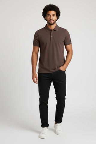 [HYBRID] Tech Polo - Espresso